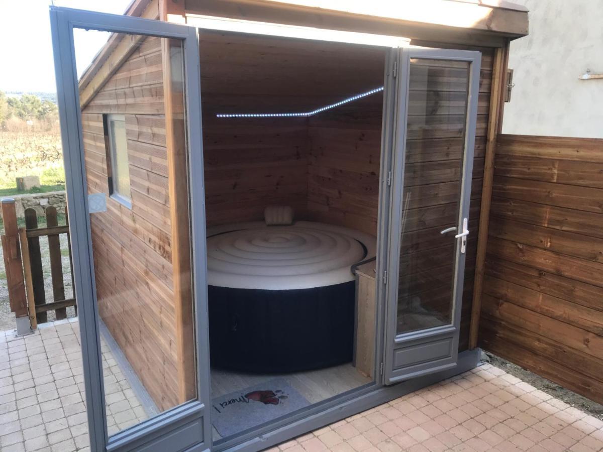 Gite Du Serre De Boudre Climatise, Spa Permanent Buisson Exterior foto